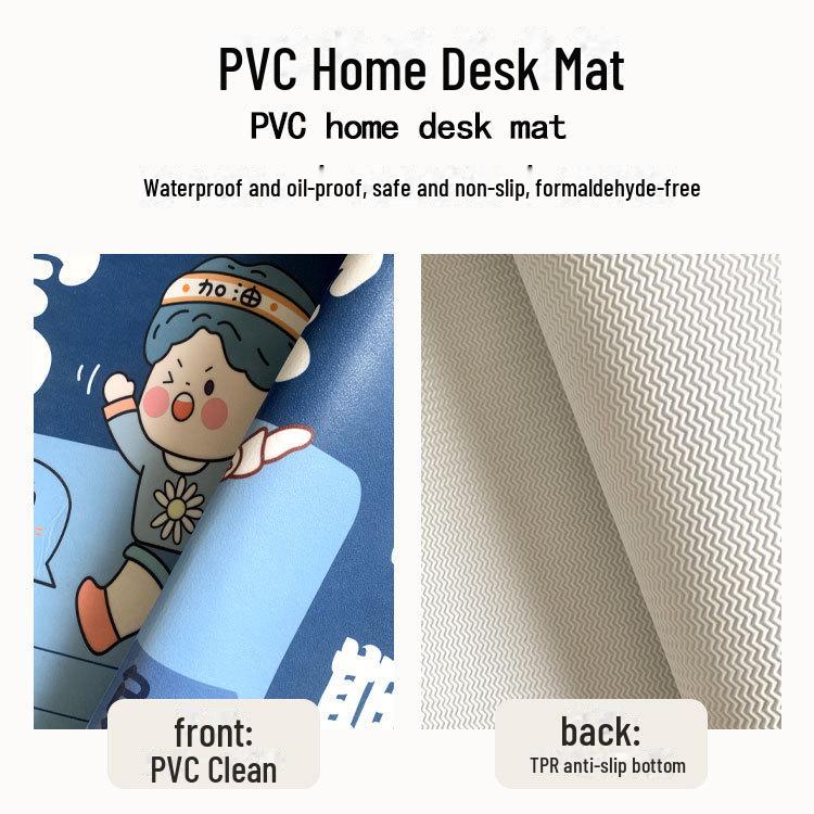 Wasserdichte und ölbeständige Schreibtischunterlage aus PVC – leicht zu reinigende, zuschneidbare Schreibunterlage für Wohnheim oder Büro.