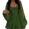 Spring New Arrivals Women's Foreign Style Sexy Girl Solid Low-Neck Off-Shoulder Mini Dress