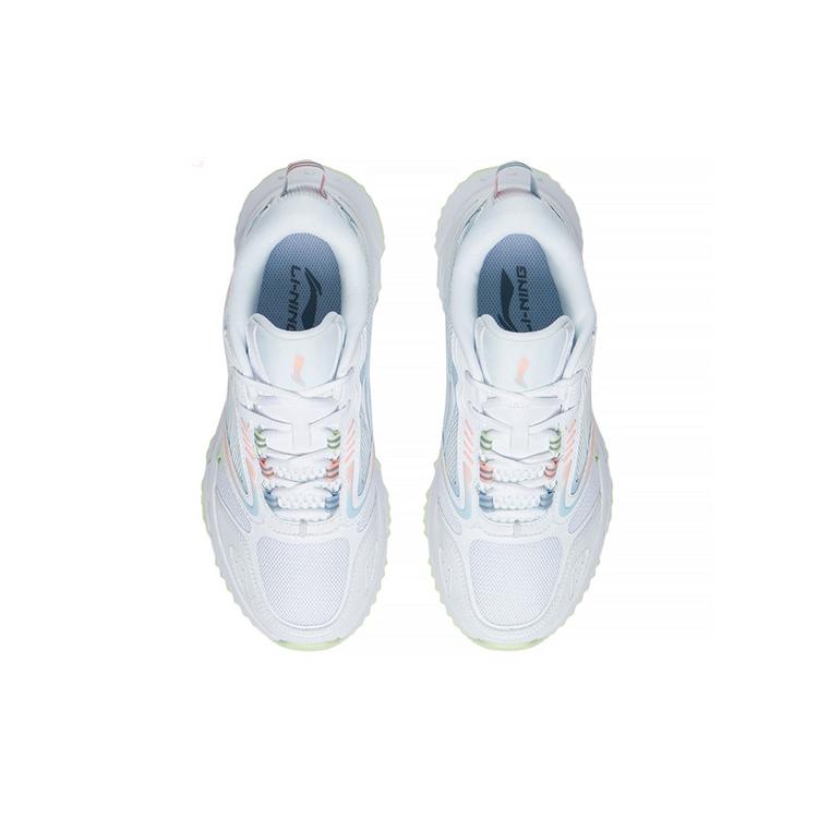 Li Ning Rebound Textile, Leather Cushioning Slip Resistant Abrasion Resistant Breathable Lightweight Low Top ARLS006-4