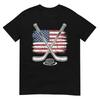 Ice Hockey USA Flag T-Shirt