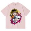 230 g/m² 100% Baumwolle Kettensägenmann V4 Denji Pochita Aufdruck Unisex Schweres Baumwoll-T-Shirt