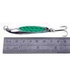 7cm 21g Fake Fishing Lure with Sequin Slanted Cut Metal Bait Long Casting Sea Fishing Lure for Bass Seaweed Mouth Style