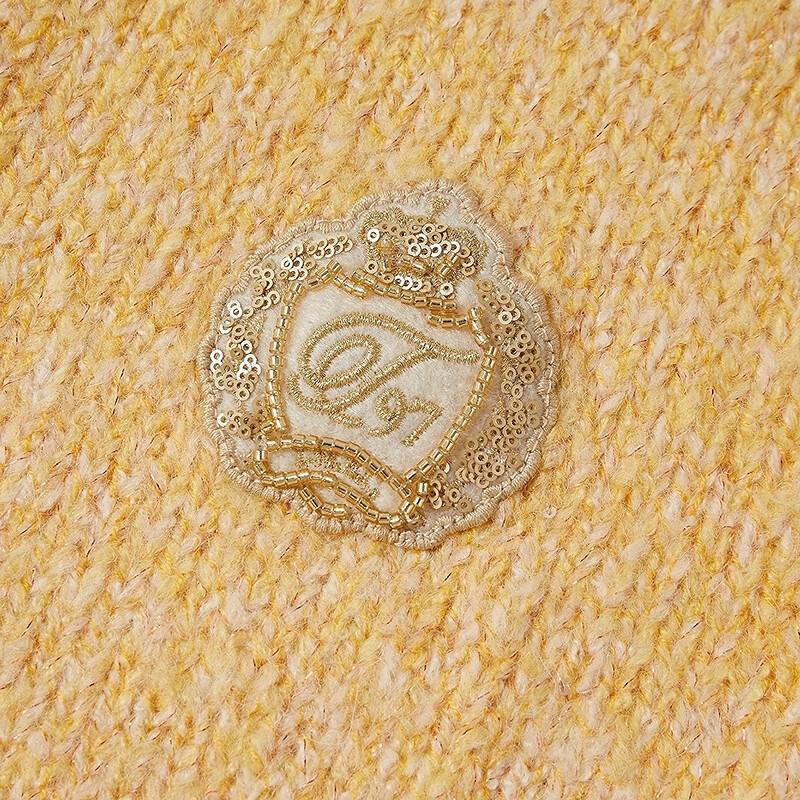 Teenie Weenie Women's Bear Graphic Knitted Cardigan