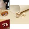 Elegant Women's Alloy Crystal Rhinestone Stud Earrings With Artificial Pearls