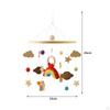 Adorable Baby Crib Mobile for Nursery Decor, Wooden Hanging Bed Bell Toy
