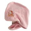 Naughty KT Cat Pink Quick-Dry Coral Fleece Hair Towel Cap