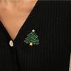 Bell Christmas Brooch Snow Man Dripping Oil Lapel Pin Personality Santa Claus Enamel Pins  Women