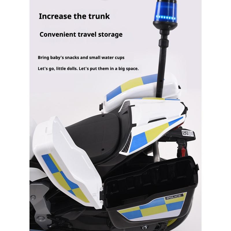 Çocuk Elektrikli Motosiklet Çift Sürücülü Çocuk Arabası Uzaktan Kumandalı Bluetooth Müzik LED Işık, Erken çocukluk eğitimi fonksiyonu