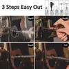 6 Pcs Steel Screw Remover Black Bolt Extractor Easy Screw Extractor  Automotive