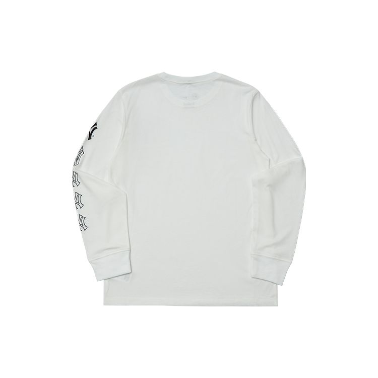 Nike X MLB Collaboration Hoodie New York Yankees Logo Print Crew Neck Long Sleeve Kids hoodies White 3Z3B7SBHK-NYY