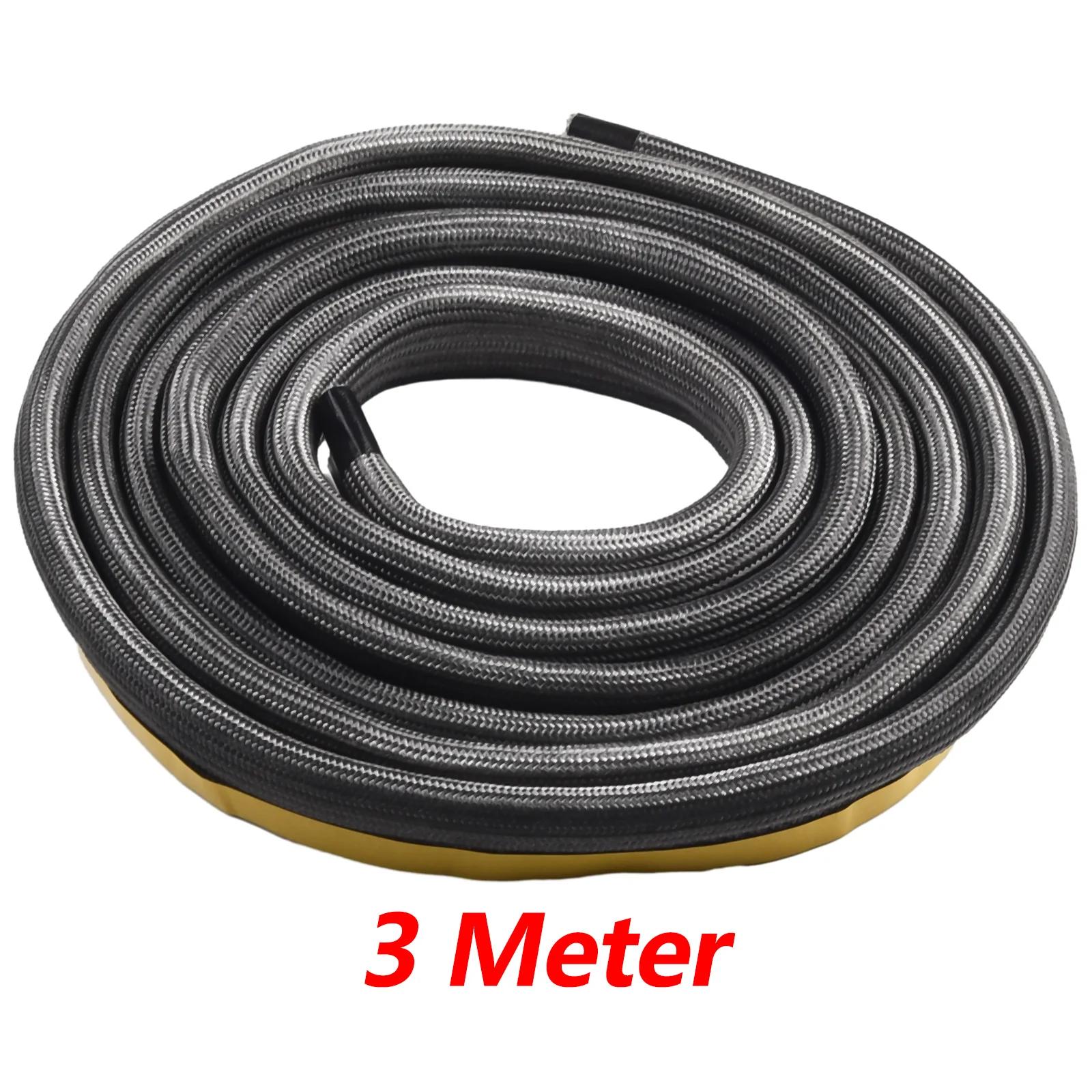 Practical Stove Rope Door Seal Oven Thermal Insulation 1pcs 550ºC Black Diameter 10mm Fire Glue Log Woodburner