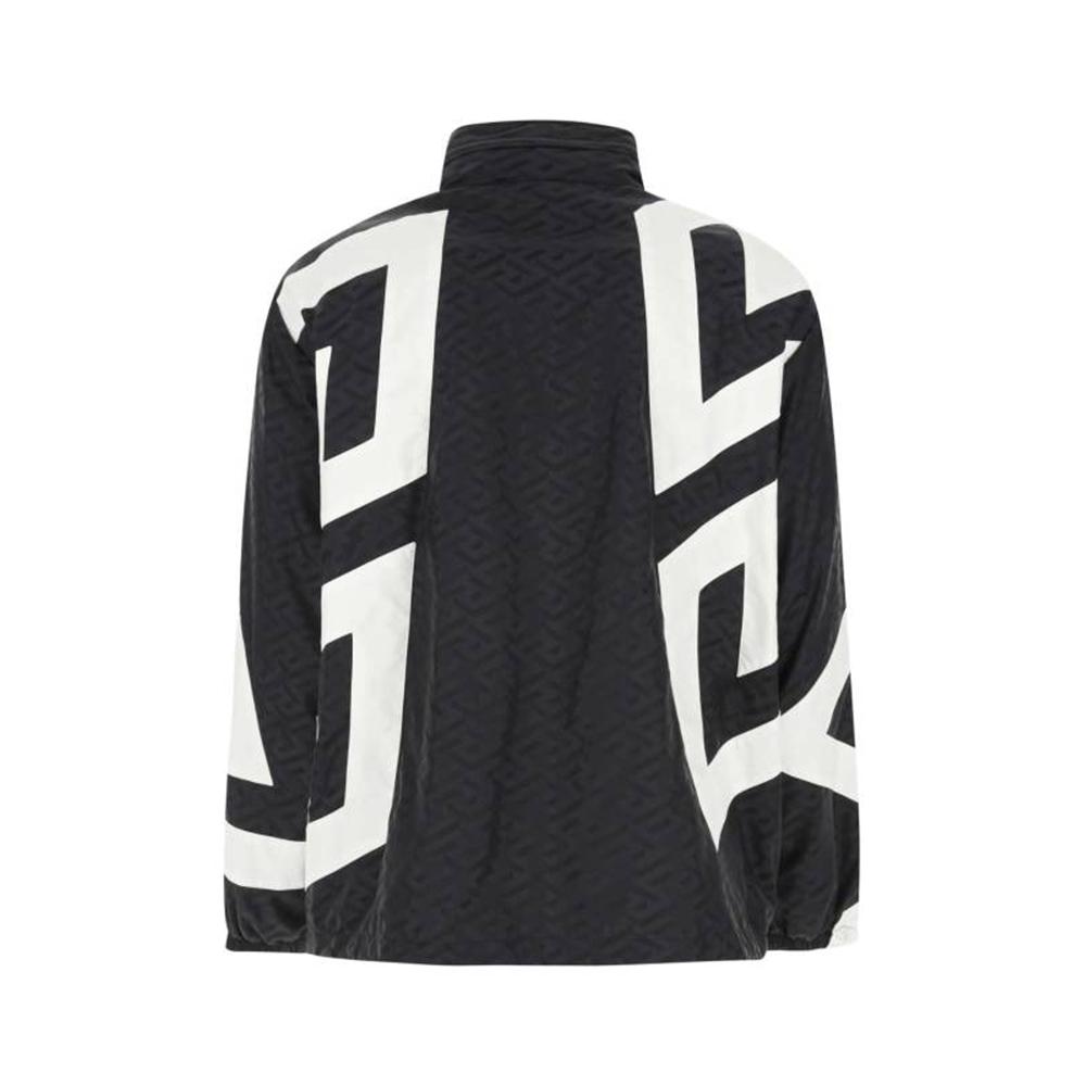 VERSACE Logo Printed Zip Up Jacket 10060331A04368-2B020