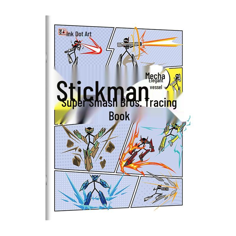 Modian Stickman Super Brawl Tracing Book