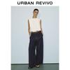 UR2026 Women's Elegant Pleated Sleeveless Blouse