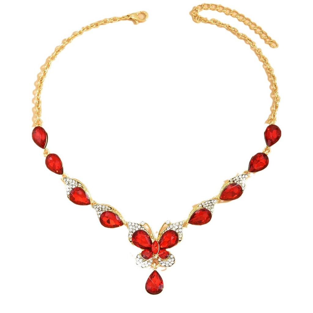 Exaggerated Necklace and Earrings Set
