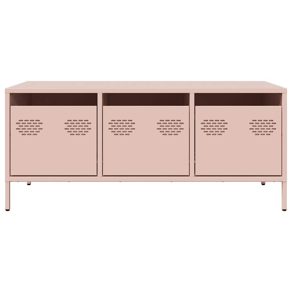 Pink Coffee Table 101.5 x 50 x 43.5 cm Cold Rolled Steel
