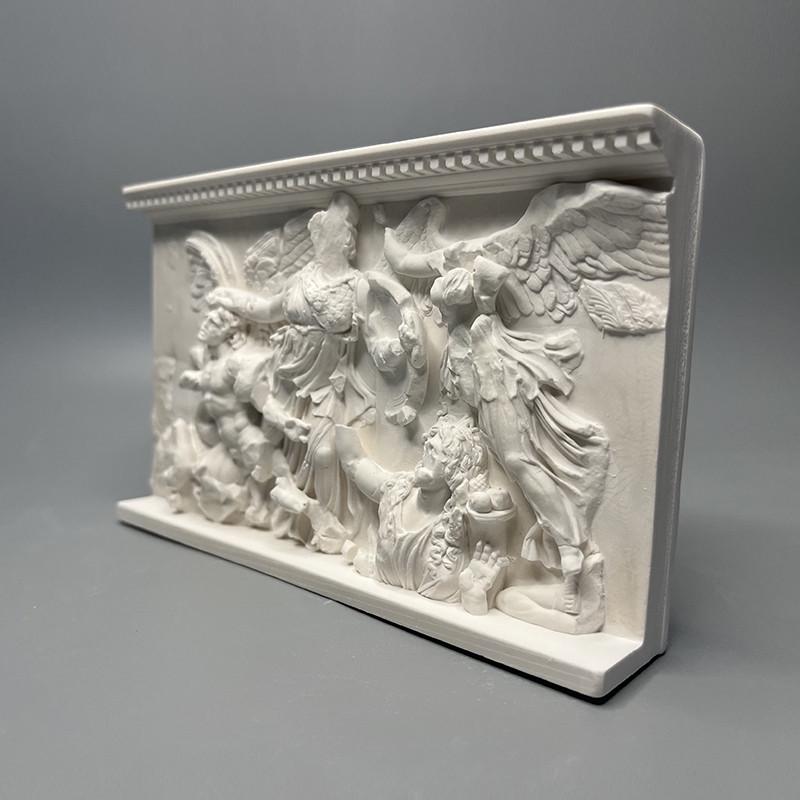 Ancient Greek Angels and Giants Relief Gypsum Sculpture Art Desktop Home Decoration Luxury Aesthetic Art Figurine Room Decor