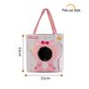 Portable, Breathable Canvas Cat Carrier Bag: Large Capacity, Lightweight, Crossbody, Head-Out Design, Cartoon Style for Travel