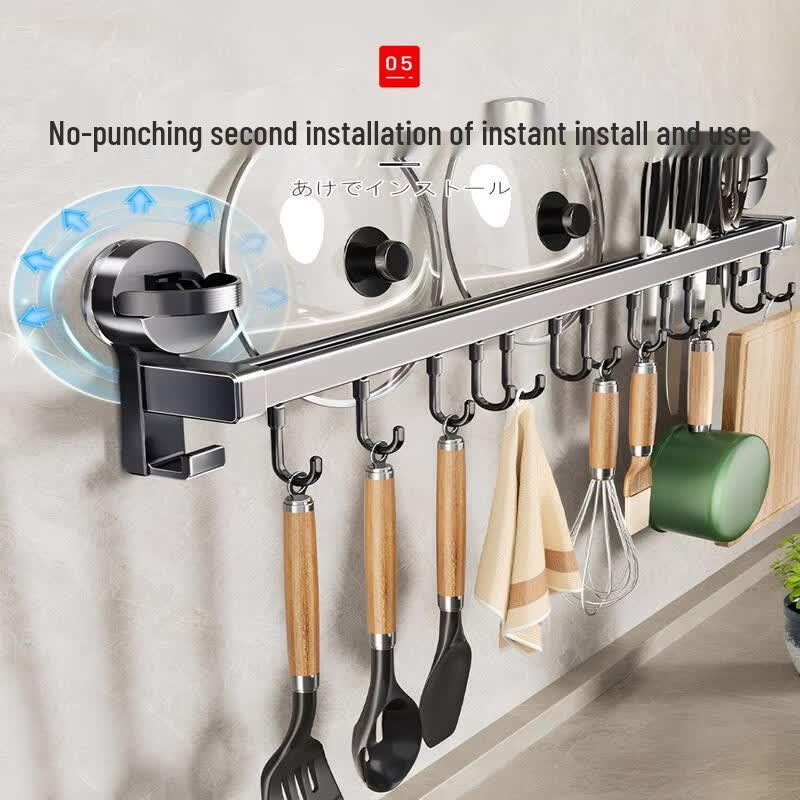 Abdo Suction Cup Kitchen Hook Rack