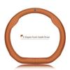 Genuine Leather Steering Wheel Cover for Dongfeng Fengxing S500 - Ultra-thin, Sweat-absorbent, Non-slip, Four Seasons Universal Fit