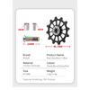 MUQZI MTB Road Bicycle 12T Positive Negative Tooth Jockey Wheel Rear Derailleur Bike Guide Pulley Ceramics Bearing