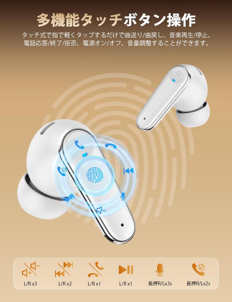 Wireless Bluetooth Earbuds with LED Battery AI Smart ENC Up to 60 Hours of IPX7 2026 Latest Bluetooth Noise Low Automatic Comfortable Zero Sound Fast