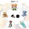 YHYSCSXD Doll Eyes for Plush Toys, Black, 5 Sizes, with Washers, 150 Pieces, for DIY, Sewing, and Crafts.