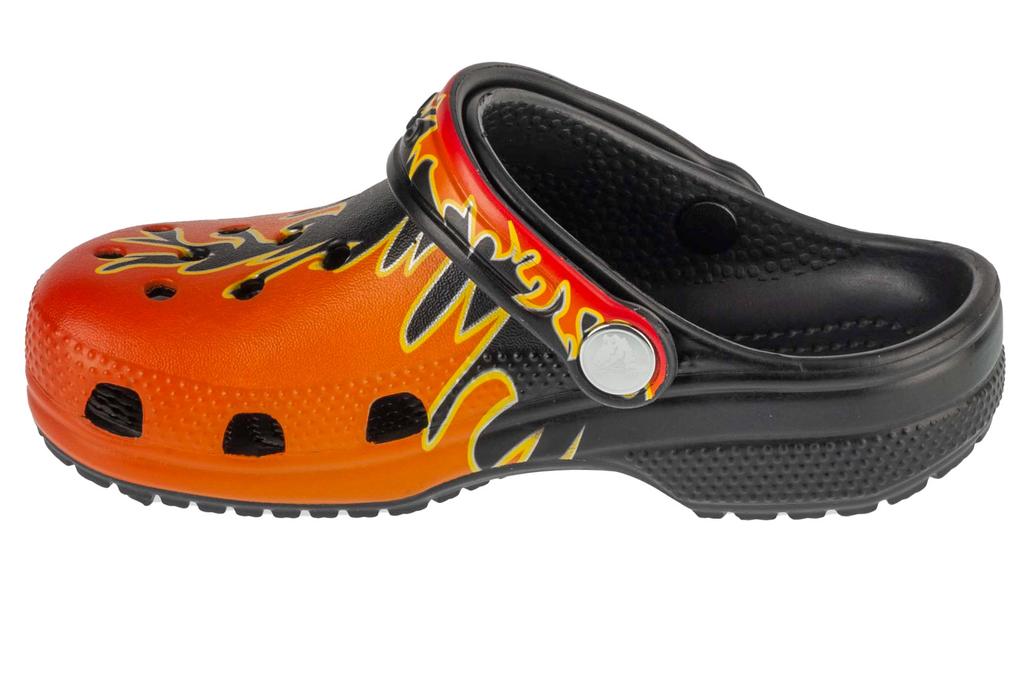 Crocs Classic Flames Clog Kids, for Boy Black Slides