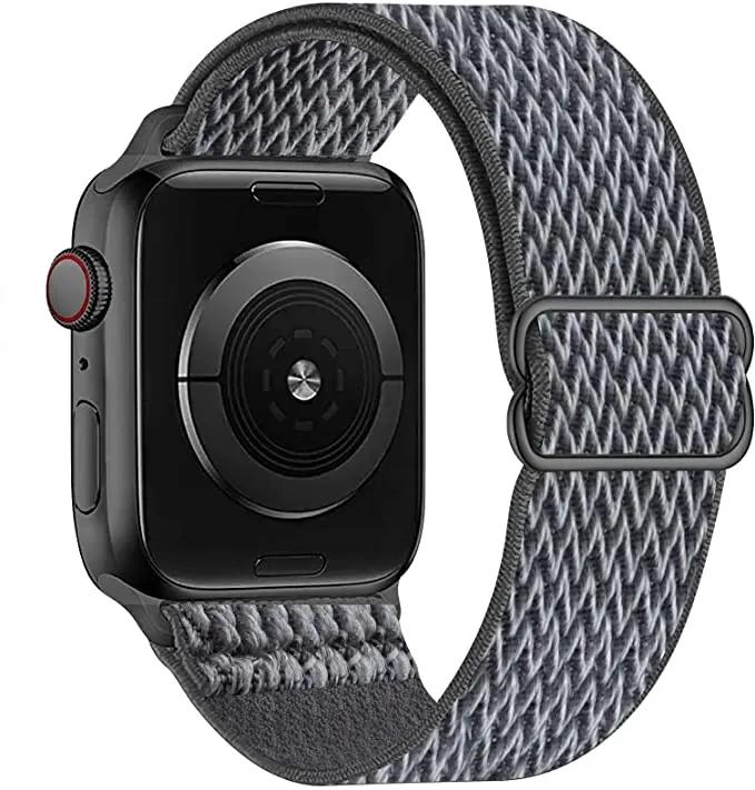 Adjustable Nylon Loop Strap For Apple Watch Series Ultra 11 10 9 8 7 46mm 45mm 41mm Fabric Strap For Iwatch 6 5 4 SE 44mm 40mm