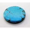 MAXICON 43 Quilates Turquesa Natural Cabochão Redondo 29x29mm Pedra Preciosa Solta CERTIFICADA