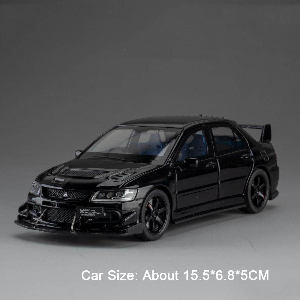 1:32 NSX Lancer Evolution IX Sportwagen Modell Spielzeug Miniaturfahrzeug Legierung Diecast Türen öffnen Stoßdämpfung Hobby Geschenke