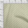 oneOone Cotton Flex Greenish Beige Fabric Asian Block Sewing Material Print Fabric By The Yard 40 Inch