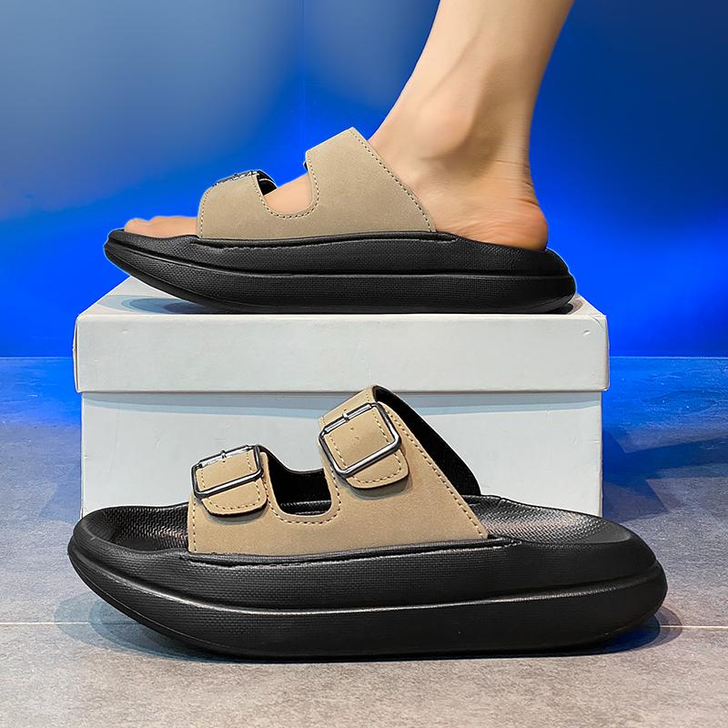 Sandales pour hommes semelles épaisses nouveau grande taille mode pantoufles pour hommes EVA léger confortable respirant sandales décontractées chaussures pour hommes