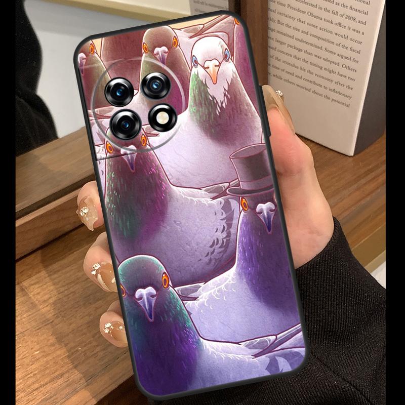 The Pigeons Case For OnePlus 15 13 12 11 10 15R 13R 12R 10T 13T OnePlus Nord 5 CE 4 3 Lite N20 N30 Cover