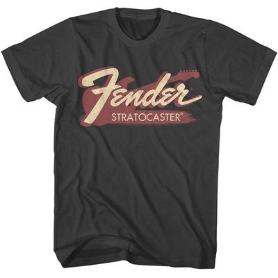 Fender Strat Smoke Musik T-Shirt Tops Tees Herren Damen Unisex
