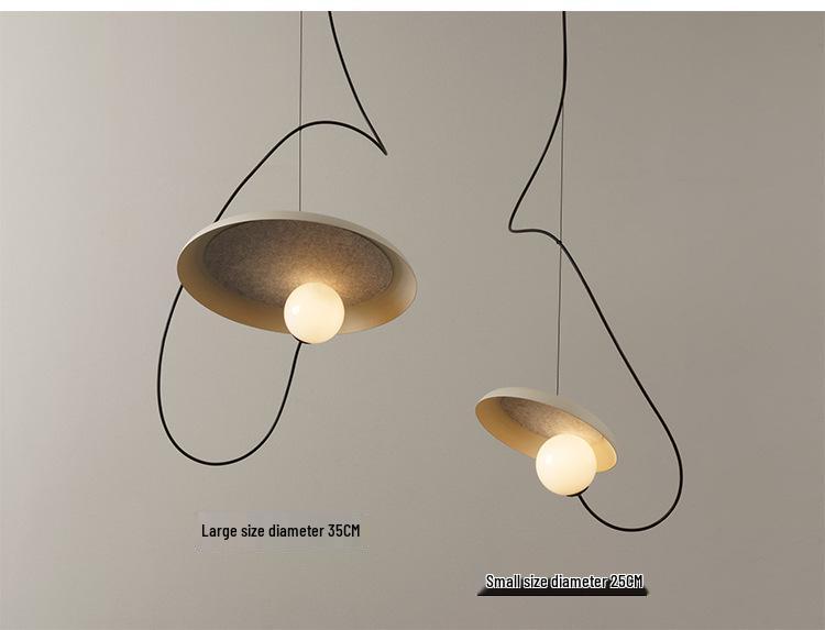 Nordic Minimalist Wabi-Sabi Adjustable Bedside Pendant Lamp