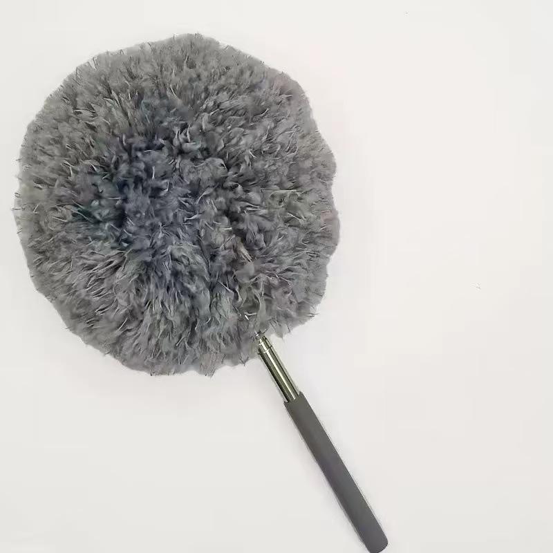 Telescopic Ceiling Fan Blade Dusting Brush - Creative Household Cleaning Tool with Fiber Bristles