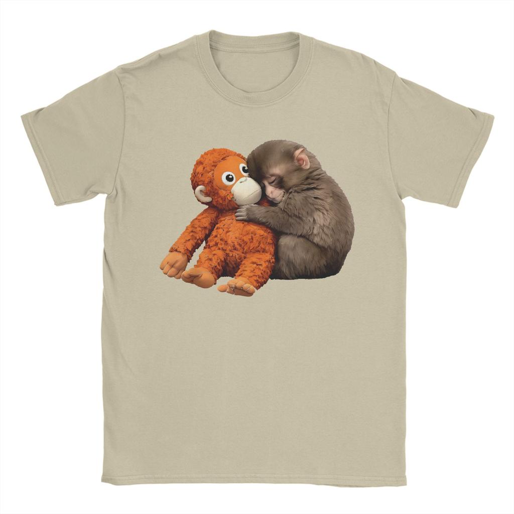 Men Punch Monkey Funny Animal T Shirt 100 Cotton Clothes Leisure Short Sleeve Crewneck Tee Shirt Gift Idea TShirts