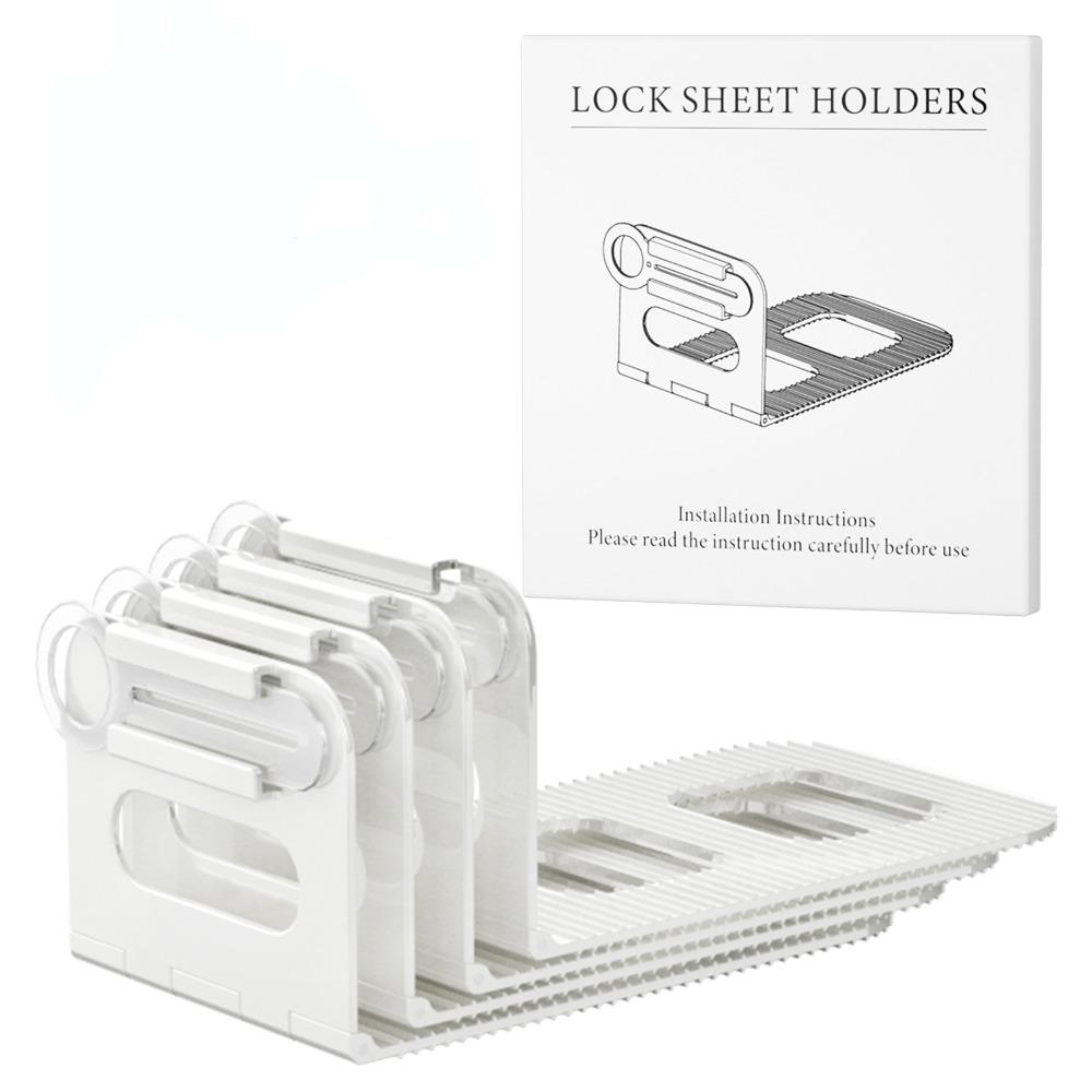 

4Pcs Non-slip Bed Sheet Holder Portable Bedsheet Corner Tightener Clips Bedding Protection