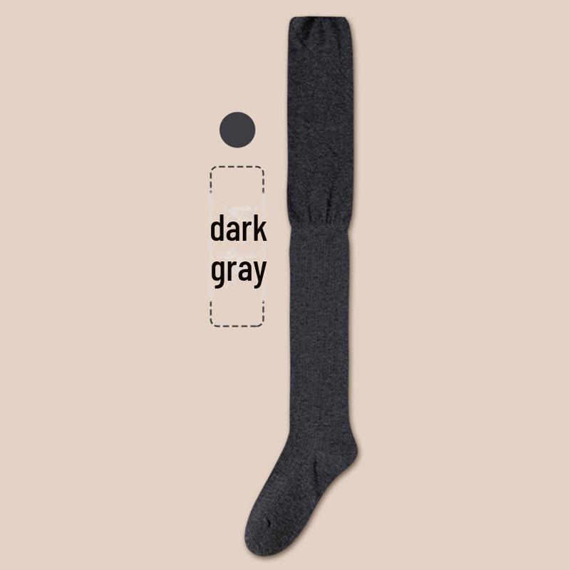 Japanese Pure Cotton Mid-Tube Velvet Lolita Cosplay Over-the-Knee Socks