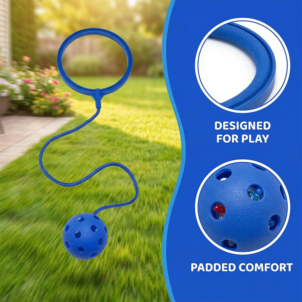 Kids Ankle Skip Ball Colorful Swing Ball for Sensory Integration Training Outdoor Fun Sports Toy for Children Exercise