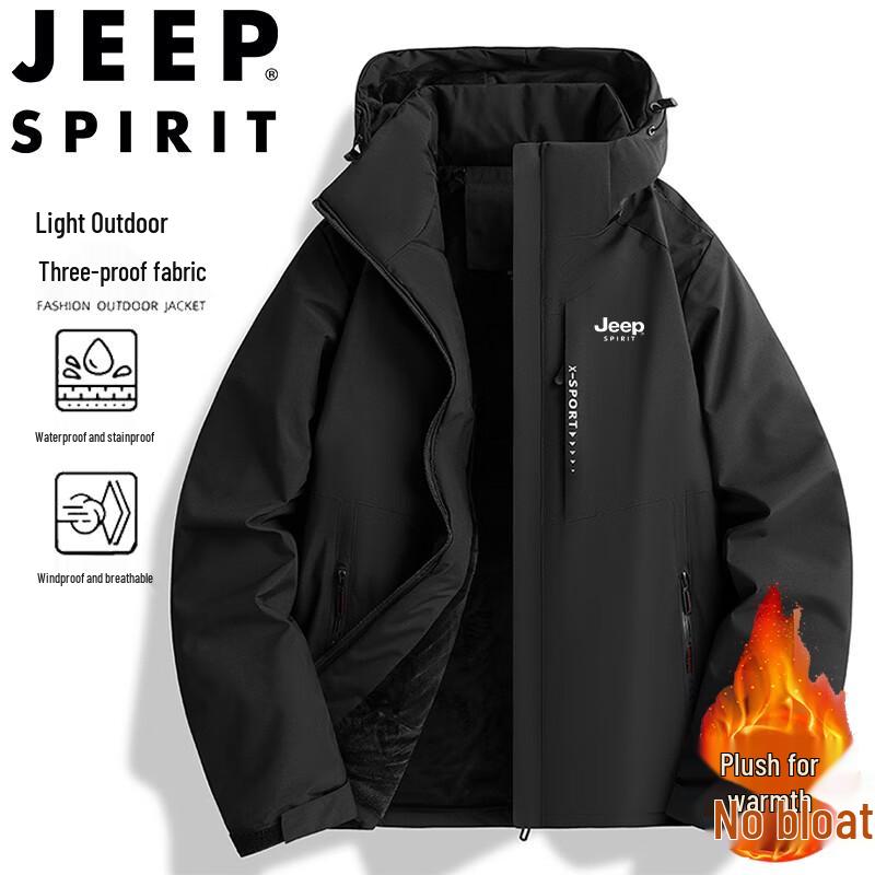 JEEP SPIRIT Men's Hooded Padded Winter Jacket