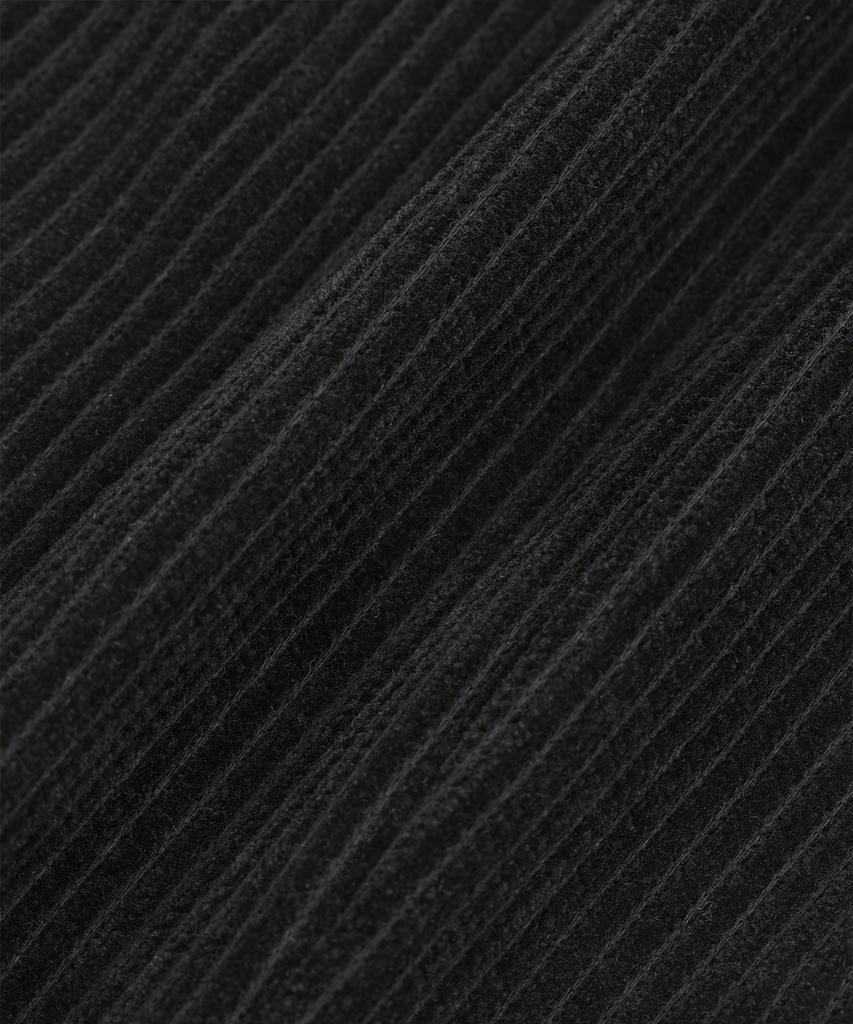 EASY NO EASY Curved Corduroy Pants - Black