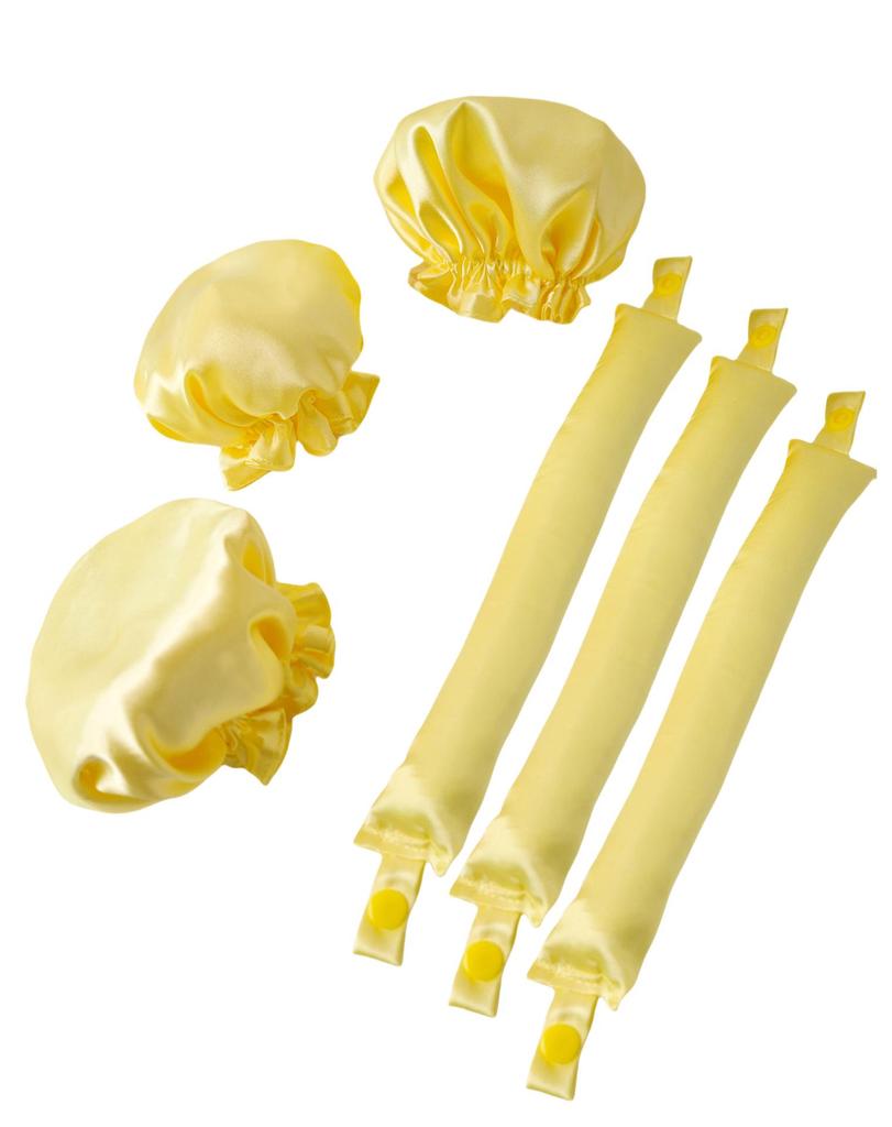 TikTok Heatless Curling Rod & Cap Set for Effortless Large Waves While Sleeping