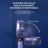 Handheld Mini Fan Foldable Portable Neck Hanging Fans 5 Speed USB Rechargeable Fan with Phone Stand and Display Screen 1800mAh