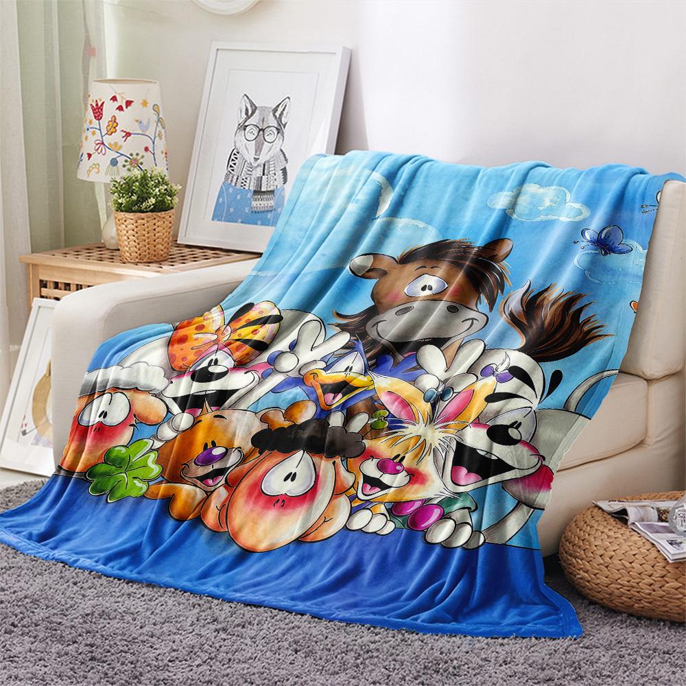 Diddl2 Flannel Blanket, High quality Comfortable for All Seasons, Home Decor, Warmth and Comfort