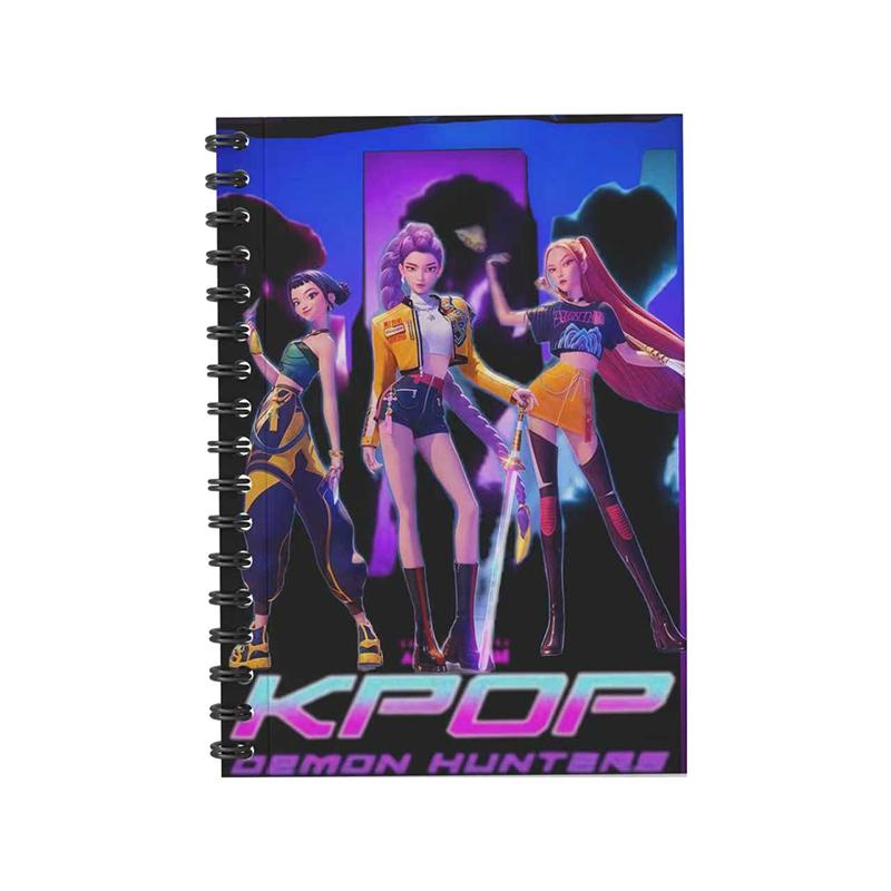 Kpop Cacciatori di Demoni Anime Kawaii Quaderno A6 Studente Diario Personale Libro dei Messaggi Diario per Bambini Libro da Pittura