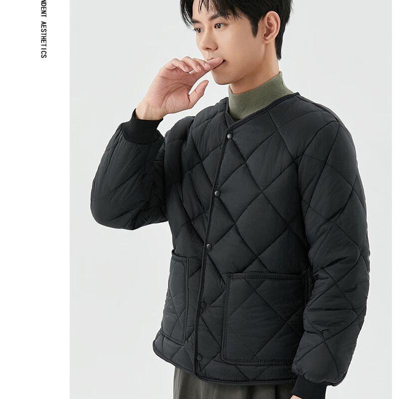 

Men s Warm Winter Fleece-Lined Padded Jacket M