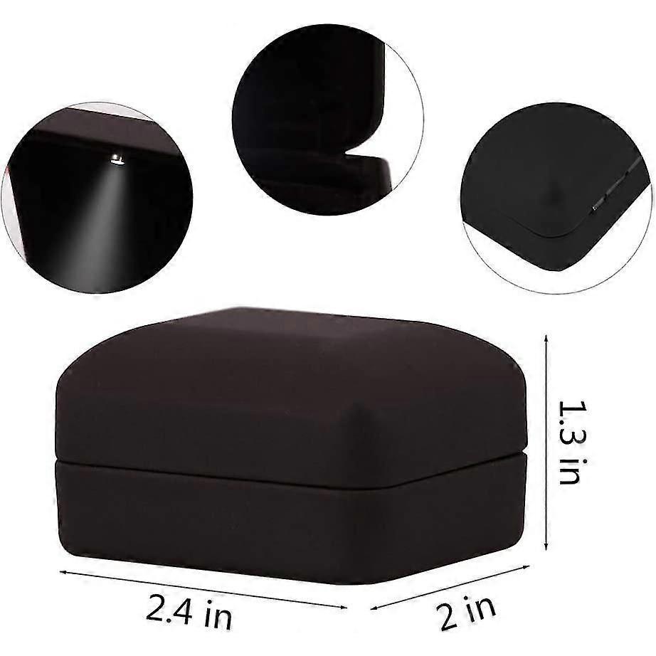 Engagement Ring Led Light Ring Box Jewelry Gift Box