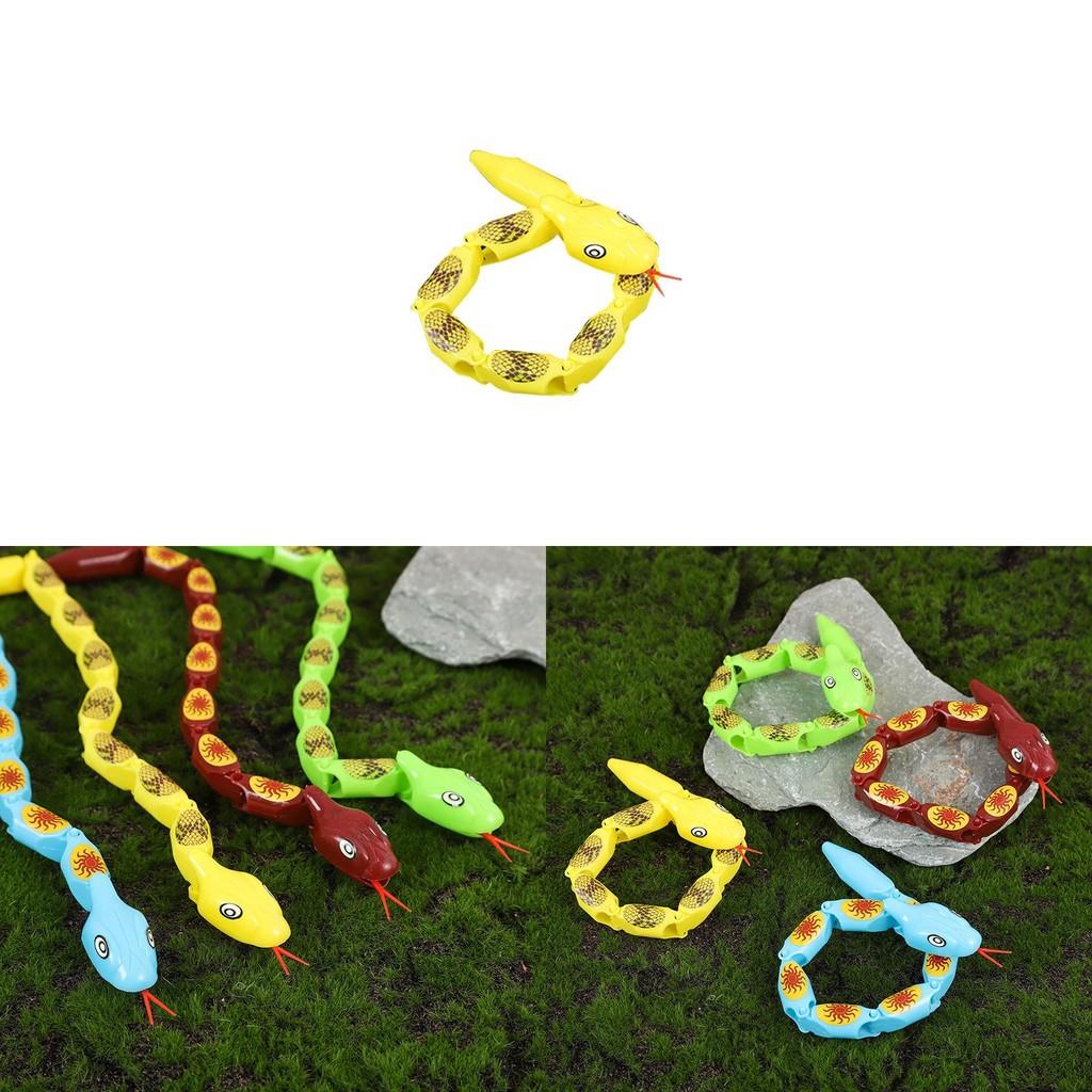 Twisting Snake Plastic Animal Toy For Children Cartoon Decoration Durable Gift